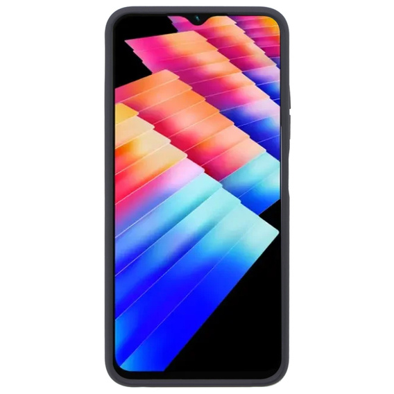 Puzdro pre Infinix Hot 30i, Frosted Ring, čierne