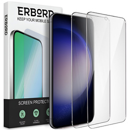 2x tvrdené sklo pre Samsung Galaxy S23+ Plus, ERBORD 9H Hard Glass na displeji