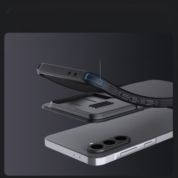 Puzdro Nillkin pre Samsung Galaxy A56, CamShield Pro MagSafe, čierne