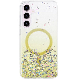 Puzdro pre Samsung Galaxy S24, Glittery, pre MagSafe, žlté