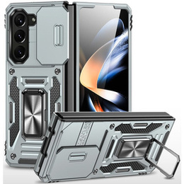 Obal na mobil pre Samsung Galaxy Z Fold6 5G, CamShield Slide, strieborné