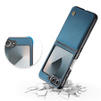 Puzdro pre Samsung Galaxy Z Flip7 FE / Z Flip6, CASEME Litchi Leather, modré
