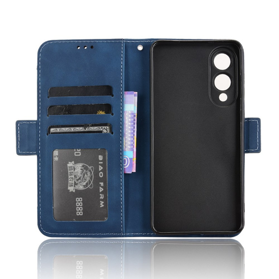 Klapkové puzdro pre Samsung Galaxy S25 Edge, Card Slot, tmavomodré