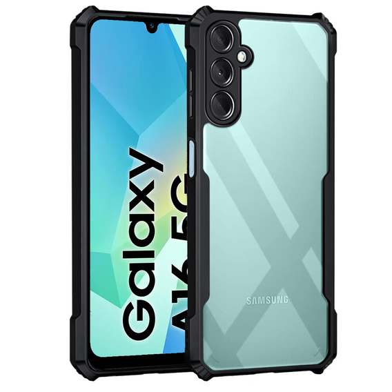 Obal na mobil pre Samsung Galaxy A16, AntiDrop Hybrid, čierne