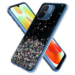 Obal na mobil pre Xiaomi Redmi 12C, Glittery, čierne