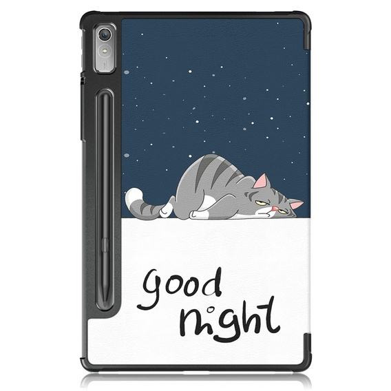 Puzdro pre Lenovo Tab P11 Pro Gen 2 TB132FU TB132XU 11.2", s chlopňou, sleeping cat