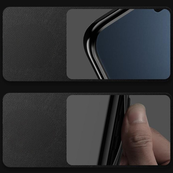 Obal na mobil pre Honor Magic 7 Pro 5G, Leather Hybrid MagSafe, čierne