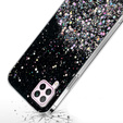 Obal na mobil pre Huawei P40 Lite, Glittery, čierne