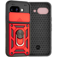Obal na mobil pre Google Pixel 9A, CamShield Slide, červené