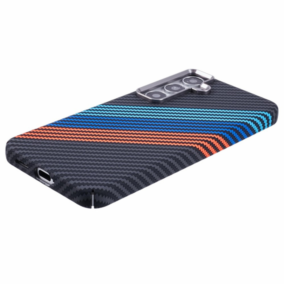 Puzdro pre Samsung Galaxy S25+ Plus, Carbon Fiber MagSafe, tmavomodré