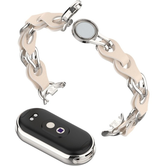 Kobieca bransoleta do Xiaomi Smart Band 10 / 9 / 8, Czarna