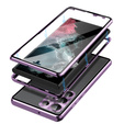 Puzdro pre Samsung Galaxy S23 Ultra, Magnetic Dual Glass, fialové