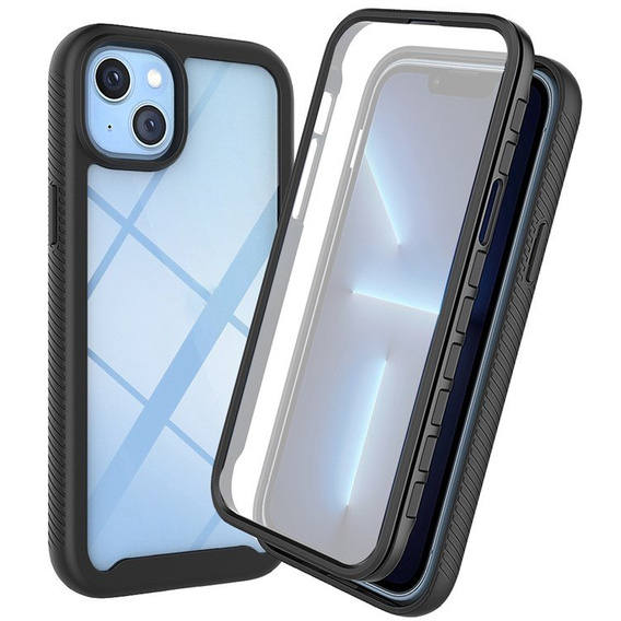 Puzdro pre iPhone 14 Plus, Shockproof, s fóliou, modré