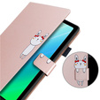 Puzdro pre Samsung Galaxy Tab A7 Lite 8.7, s chlopňou, animal, ružové