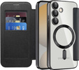 Klapkové puzdro pre Samsung Galaxy S25 FE, RFID Wallet MagSafe CamShield, čierne