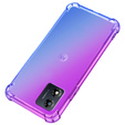 Puzdro pre Motorola Moto E13, Gradient Dropproof, Fialová / modrá