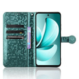Flipové puzdro pre Realme C71, Wallet Rhombus, zelený