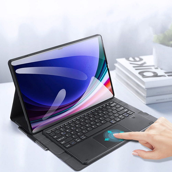 Puzdro s klávesnicou pre Samsung Galaxy Tab S8 Ultra / S9 Ultra / S10 Ultra, Dux Ducis DK Series, čierne