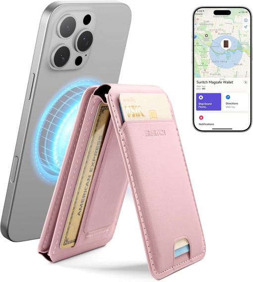 Magnetická peňaženka s lokalizáciou, NFC a kolískou pre iPhone 16 Pro