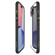 Puzdro Spigen pre iPhone 15, Ultra Hybrid, čierne + tvrdené sklo 9H