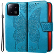 Klapkové puzdro pre Xiaomi 13, Butterfly, modré