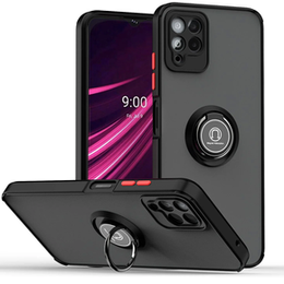 Puzdro pre T Phone 2 5G, Frosted Ring, čierne