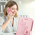 Klapkové puzdro pre Samsung Galaxy A54 5G, Mandala Flower, ružové rose gold