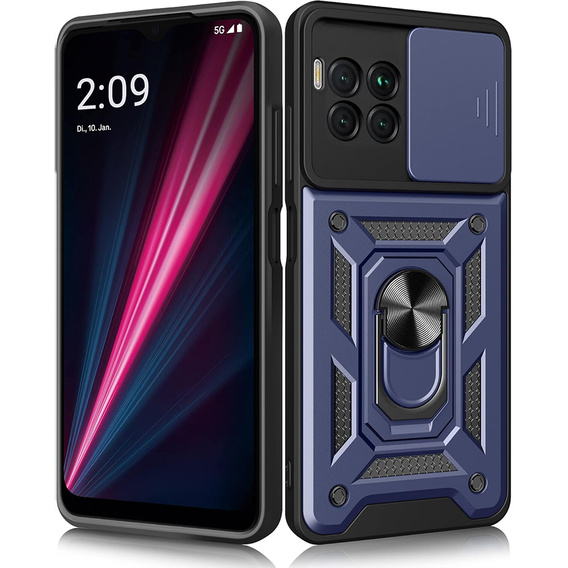Obal na mobil pre T Phone 2 Pro 5G, CamShield Slide, tmavomodré