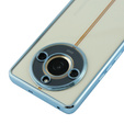 Puzdro pre Realme 11 Pro 5G / Pro+ 5G, Electroplating Frame, transparentné / modré