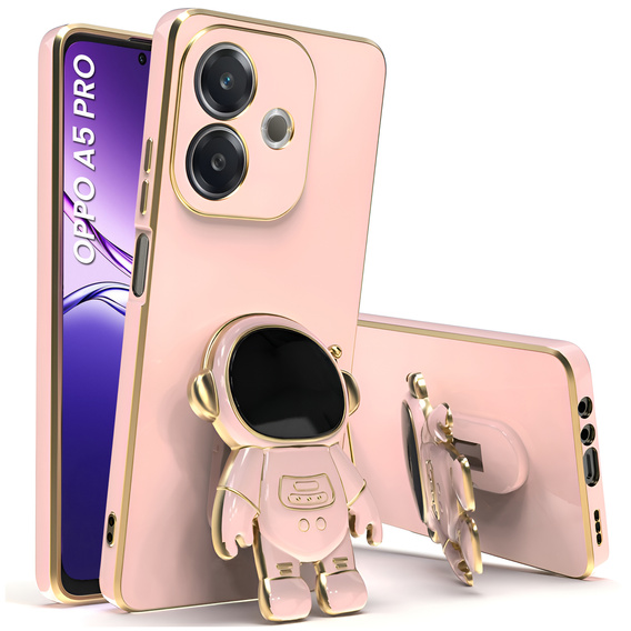 Obal na mobil pre Oppo A5 Pro 5G, Astronaut, ružové