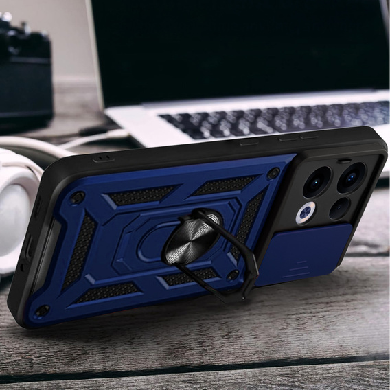 Obal na mobil pre Oppo Reno 13, CamShield Slide, modré