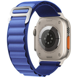 Nylonový remienok pre Apple Watch 1/2/3/4/5/6/7/8/SE/ULTRA 42/44/45/49 mm, námornícky modrý
