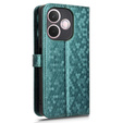 Flipové puzdro pre Oppo A5 Pro 5G, Wallet Rhombus, zelený