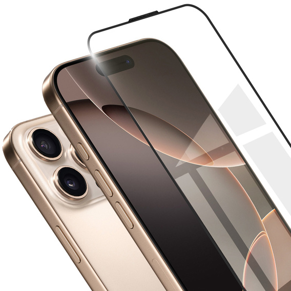 3D tvrdené sklo pre iPhone 16 Pro, čierne