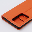 Kožené puzdro pre Samsung Galaxy S20 Ultra, ERBORD Grain Leather, oranžové