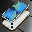 Puzdro LUPHIE pre iPhone 13, Armor Bumper, zlaté