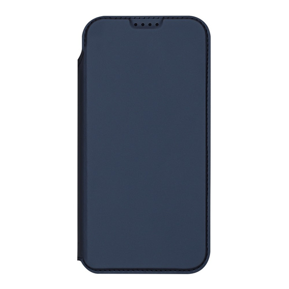 Puzdro Dux Ducis pre iPhone 17 Pro, Skin Pro, s chlopňou, s otvorom na kartu, tmavomodré