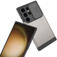 Obal na mobil pre Samsung Galaxy S24 Ultra, ERBORD MagProtect Slide Camera, sivé gunmetal