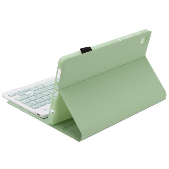 Puzdro + klávesnica Samsung Galaxy Tab A7 Lite 8.7 T220 / 225, svetlozelené