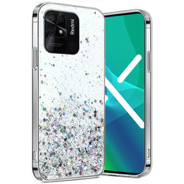 Obal na mobil pre Xiaomi Redmi 10C, Glittery, priehľadné