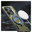 Puzdro pre Xiaomi Redmi Note 14 5G, Military MagSafe, zelený + sklo 9H