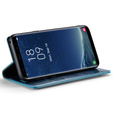 CASEME flipové puzdro pre Samsung Galaxy S8, Waxy Textured, modré