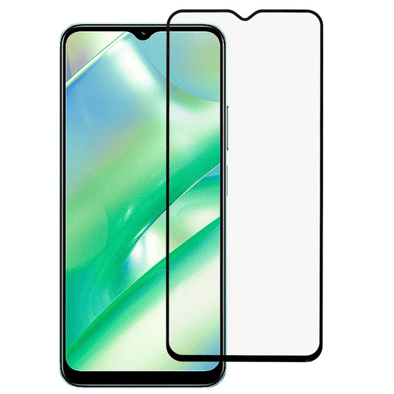 3D tvrdené sklo pre Realme C33, čierne