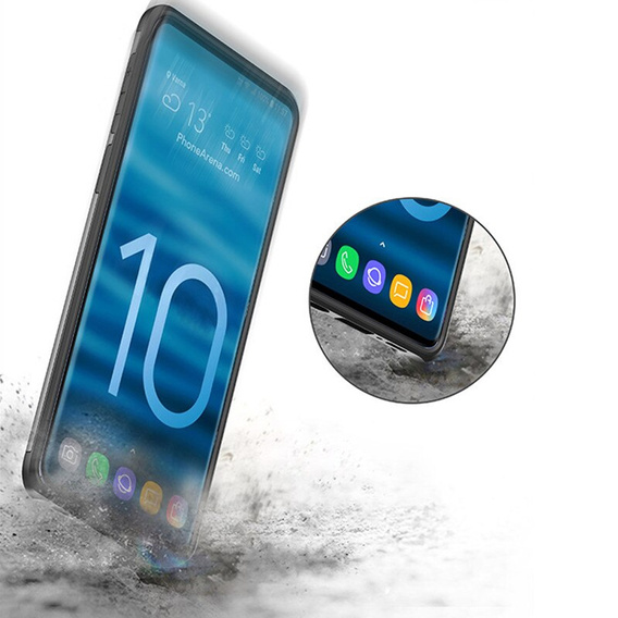Obal na mobil pre Samsung Galaxy S10+ Plus, Sliding Card Holder, čierne