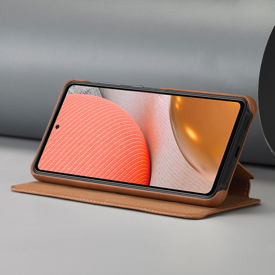 Klapkové puzdro pre Samsung Galaxy A52 5G / 4G, LC.IMEEKE, hnedé