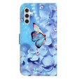 Klapkové puzdro pre Samsung Galaxy M15 5G, Wallet, Flower and Butterfly