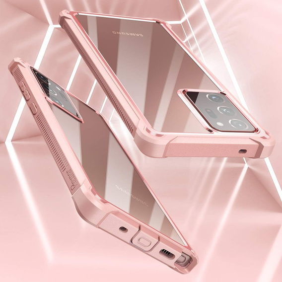Obrnené puzdro pre Samsung Galaxy Note 20 Ultra, Dexnor Full Body, ružové rose gold