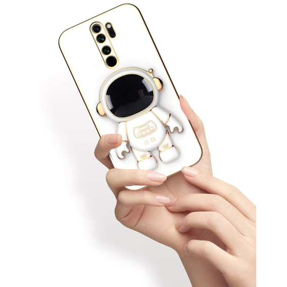 Obal na mobil pre Xiaomi Redmi Note 8 Pro, Astronaut, biele