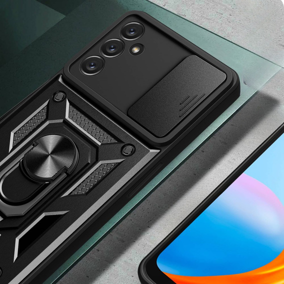 Obal na mobil pre Samsung Galaxy A14 4G/5G, CamShield Slide, čierne