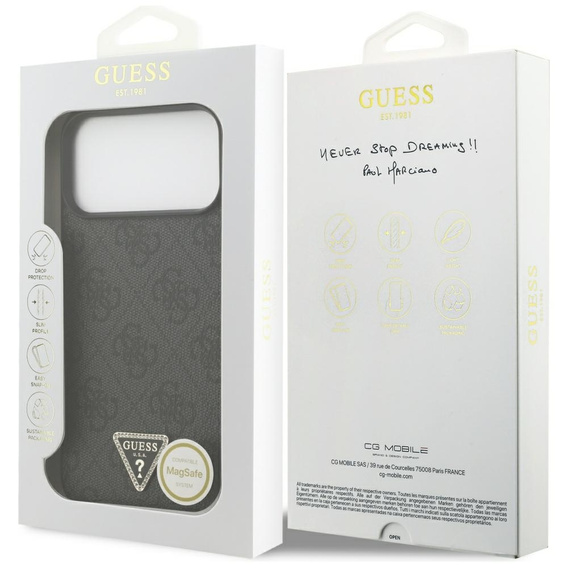 Puzdro Guess 4G Triangle Logo MagSafe pre iPhone 17 Pro Max